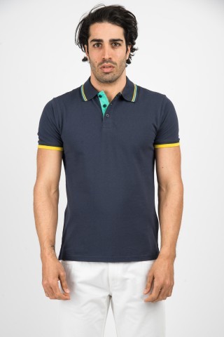 Polo Manica A Contrasto