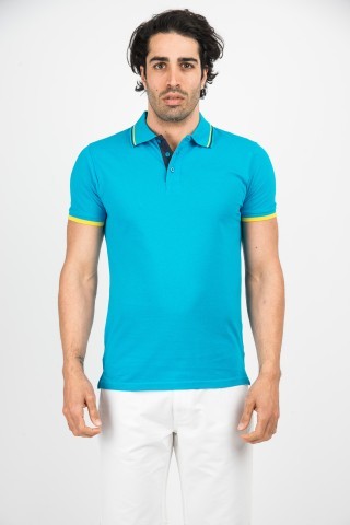 Polo Manica A Contrasto