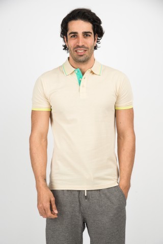 Polo Manica A Contrasto